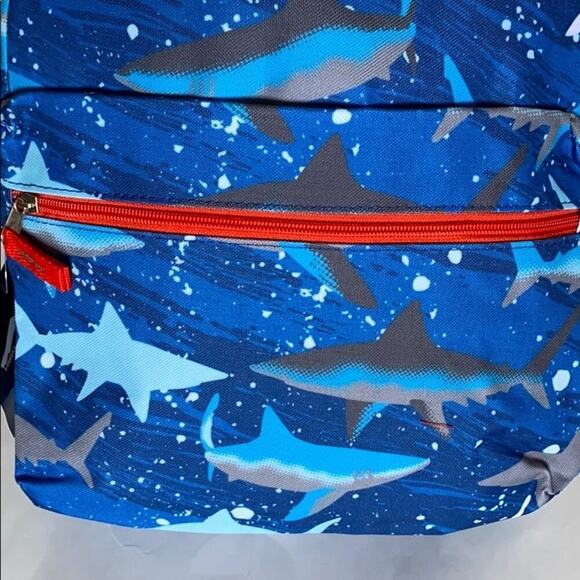 17 Inches Girl's & Boys Printed Shark Characters Backpack(Unisex) - Picture 9 of 10